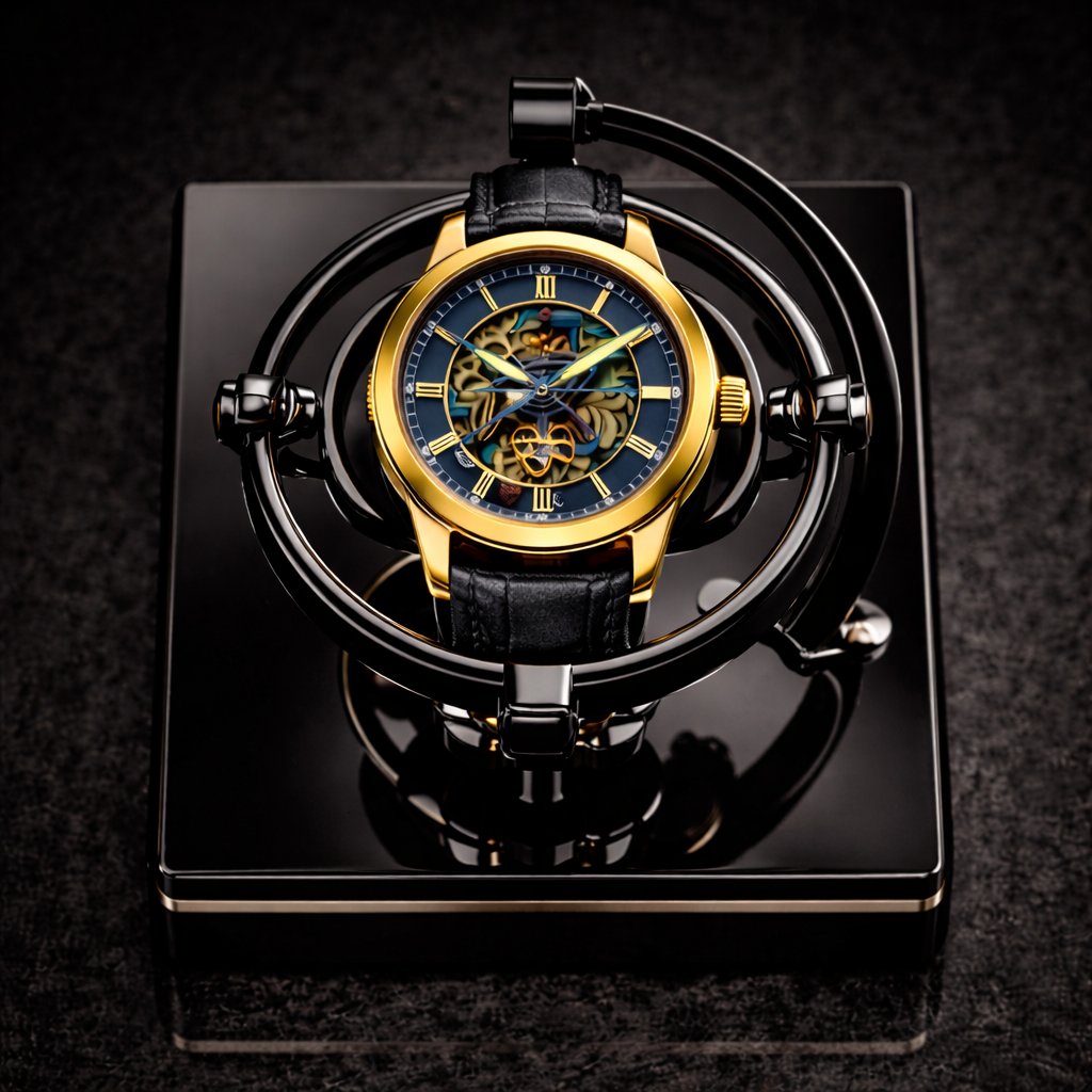 Automatic Watch Winder for 1 Watch – Gyroscopic 360° Silent Display