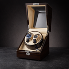 Automatic Watch Winder for 2 Watches – Dual Silent Display Box