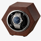 Automatic Watch Winder for 1 Watch – Hexagonal Silent Display Case